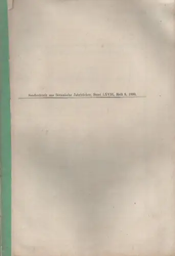 Hao, K.S: Pflanzengeographische Studien über den Kokoner-See und über das angrenzende Gebiet. (Sonderdruck aus Botanische Jahrbücher, Bd. LXVIII, Heft 5, 1938). 