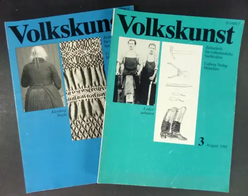 Benker, Gertrud (Red.): Volkskunst. Zeitschrift für volkstümliche Sachkultur. 11. Jahrgang, Nrn. 2+3. 