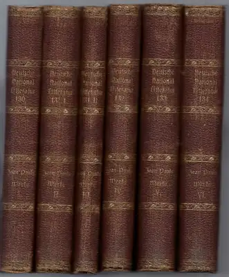 Kürschner, Joseph / Nerrlich, Paul (Hrsg.): Jean Pauls Werke I - VI [6 Bände] Band 130 - 134 aus der Reihe: Deutsche National-Litteratur historisch kritische Ausgabe. 