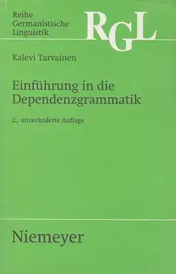 Tarvainen, Kalevi: Einführung in die Dependenzgrammatik. 