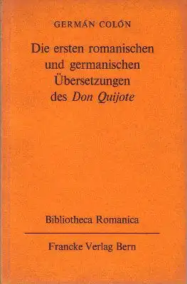 Die ersten romanischen und germanischen Übersetzungen des Don Quijote