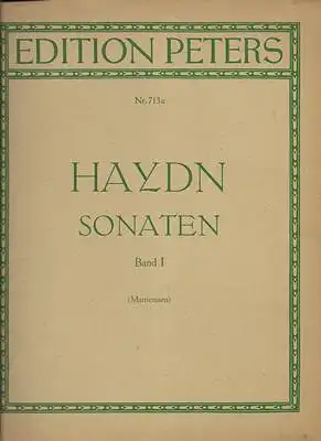Martienssen Carl Adolf (Hrsg.) / Joseph Haydn: Joseph Haydn - Sonaten für Klavier zu zwei Händen - Band 1. 