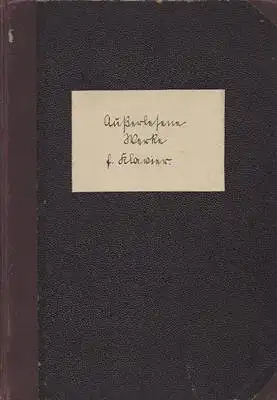 Unsere Meister XXVII - Sammlung auserlesener Werke für das Pianoforte von Stephen Heller - Neue Folge