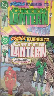 Jones, Gerard / M. D. Bright / Romeo Tanghal: Green Lantern - Gorilla Warfare # 30 + 31 - OCT 92. 