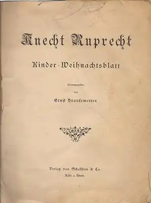 Knecht Ruprecht: Kinder- und Weihnachtsblatt