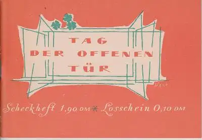 Tag der offenen Tür - Scheckheft - 1952. 