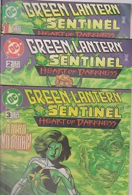 Marz, Ron / Paul Pelletier / Dan Davis: Green Lantern & Sentinel - Heart of Darkness - Part 1-3 (3 folders). 
