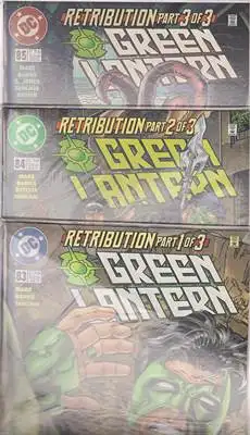 Marz, Ron / Darryl Banks / Romeo Tanghal: Green Lantern No. 83-85 Retribution Part 1-3 of 3 (3 Folders). 