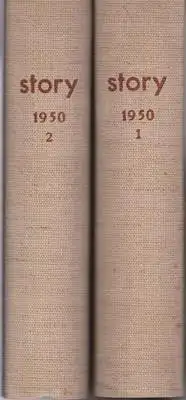 Ledig-Rowohlt, H. M. / A. W. Post (Hrsg.): Story - Autoren aus aller Welt Erzählungen unserer Zeit - Die Monatsschrift der modernen Kurzgeschichte 5. Jahrgang - 1950 Heft 1-12 (2 Bücher). 
