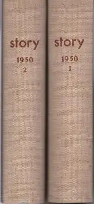 Story - Autoren aus aller Welt Erzählungen unserer Zeit - Die Monatsschrift der modernen Kurzgeschichte 5. Jahrgang - 1950 Heft 1-12 (2 Bücher)