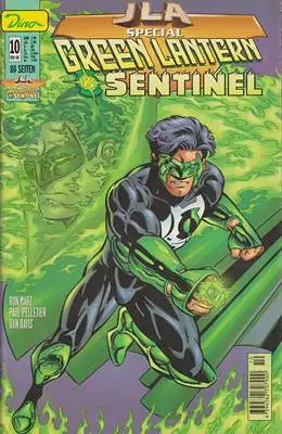 Marz, Ron / Paul Pelletier / Dan Davis: JLA Special #10 Green Lantern & Sentinel FEB 00 + Dino-Aufsteller # 25. 
