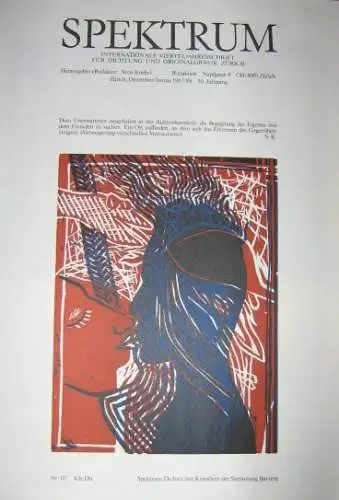 Knebel, Sven (Hrsg.): SPEKTRUM ? Internationale Vierteljahresschrift für Dichtung und Originalgrafik ? Dezember/Januar 1987/88 ? 30. Jahrgang ? Nr. 117 Ich/Du. 