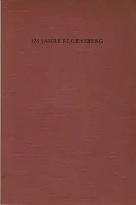 Lucas, Anna + Bernhard (Hg.): 375 Jahre Regensberg -  Eine Festgabe. Annette von Droste-Hülshoff: Des alten Pfarrers Woche. 