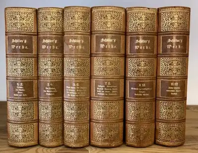 Schiller, Friedrich von: Schillers sämmtliche Werke in zwölf Bänden - Mit einem Vorwort von Karl Goedecke (6 Bücher komplett). 