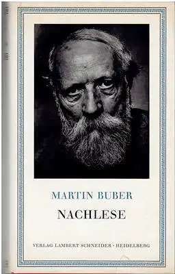 Buber, Martin: Nachlese. 