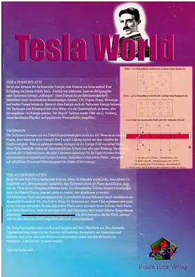 Tesla, Nikola: Tesla World - Über die Wunder von Teslas Purpurplatte und ihrem Erfinder Níkola Tesla. 