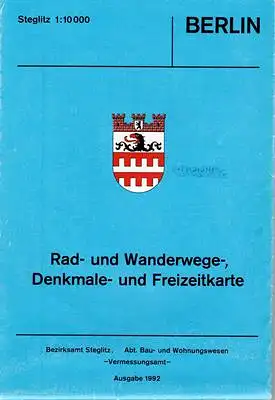 Berirksamt Steglitz, Abt. Bau- und Wohnungswesen - Vermessungsamt: Berlin Steglitz Rad- und Wanderwege-, Denkmale- und Freizeitkarte 1:10000. 