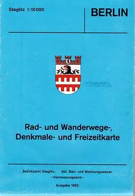 Berlin Steglitz Rad- und Wanderwege-, Denkmale- und Freizeitkarte 1:10000