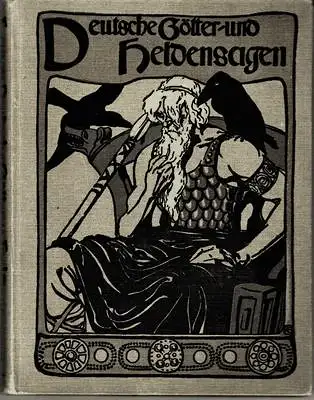 Lange, Adolf: Deutsche Götter- und Heldensagen für Haus und Schule nach den besten Quellen dargestellt - mit Originallithographien von Robert Engels - Band 1-3 (3 Bücher). 