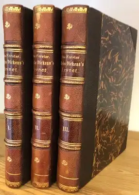 Forster, John: Charles Dickens's Levnet Vol I-III. 