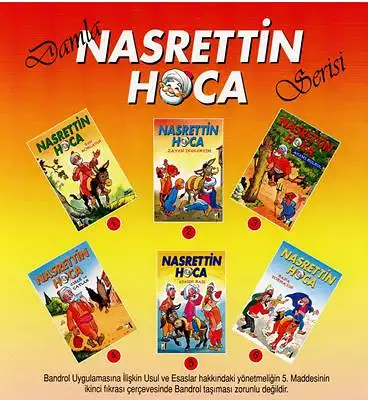 Nasrettin Hoca - Sen Kokladin / Zaten Inecektim / Acemi Bülbül / Ciger ve Caylak / Esegin Basi / Bana Sormayin (6 Hefte / booklets)