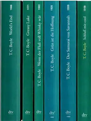 Schluß mit cool / Der Samurai von Savannah / Grün ist die Hoffnung / Wenn der Fluß voll Whisky wär / Greasy Lake u. a. Geschichten / World's End (Konvolut aus 6 Büchern)