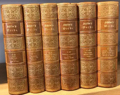 Schillers sämmtliche Werke in zwölf Bänden - Mit einem Vorwort von Karl Goedecke (6 Bücher komplett)