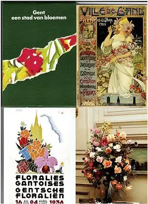 Gent een stad van bloemen - Vroeger en nu - 12 prentbriefkaarten