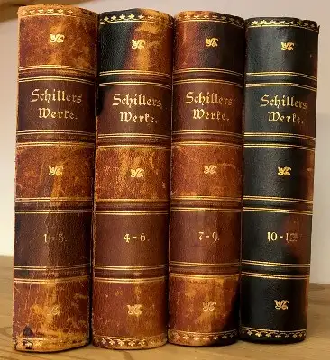 Schillers sämtliche Werke in zwölf Bänden - Mit einem Portrait, einer Biographie und einer Charakteristik Schillers von Gustav Karpeles