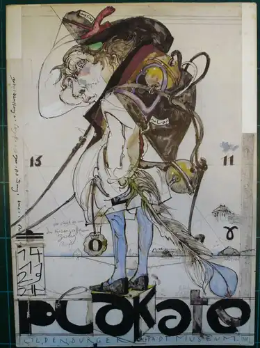 Janssen, Horst: Plakate 1957 - 1978. Mit einem Werkverzeichnis  von Erich und Helga Meyer-Schomann. Mit eigenhändiger Widmung und Skizze des Künstlers auf Vorsatz. 