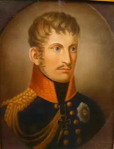 Heinersdorf, Johanna (geb. Zoller, Um 1800 wohl Berlin),, Portrait König Friedrich Wilhelm III. Pastell