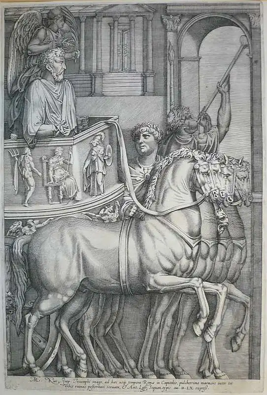 Beatrizet, Nicolas (um 1515  Lunville - nach 1565 Rom),, Marcus Aurelius Entering the Capitol in Triumph 0