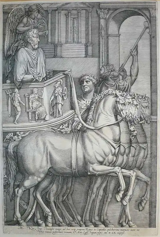 Beatrizet, Nicolas (um 1515  Lunéville - nach 1565 Rom),, Marcus Aurelius Entering the Capitol in Triumph 0