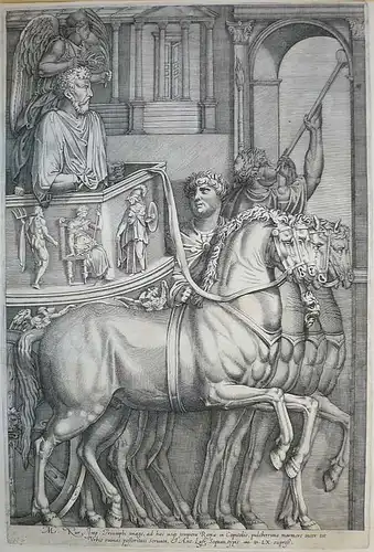 Beatrizet, Nicolas (um 1515  Lunéville - nach 1565 Rom),, Marcus Aurelius Entering the Capitol in Triumph