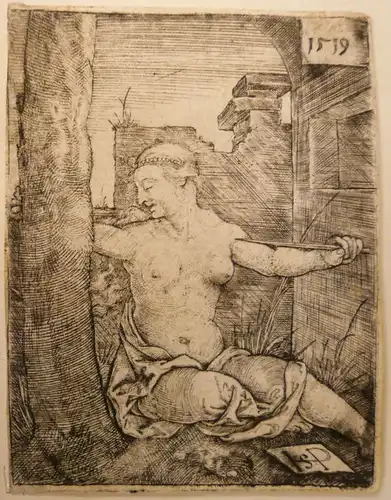 Beham, Hans Sebald (1500 Nürnberg - 1550 Frankfurt am  Main),, Lucretia. Kupferstich