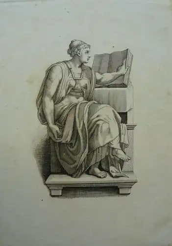 Ruscheweyh, Ferdinand (1785 - Neustrelitz - 1846),, Erithraea. Radierung nach Michelangelo