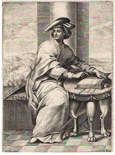 Vouillemont, Sébastien (um 1610 Bar-sur-Aube - 1652 Paris?),, Portrait Francois Barberini. Kupferstich nach Nicolai Pucci