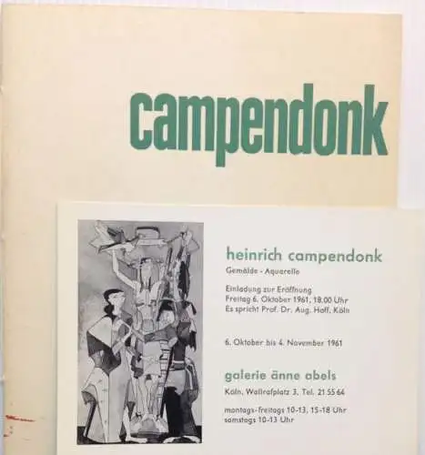 Hoff, August: Heinrich Campendonk. 