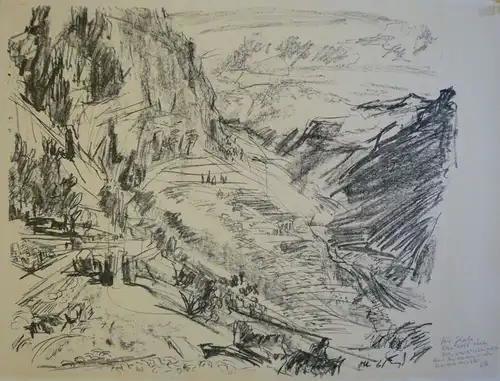 Kokoschka, Oskar (1886 Pöchlarn b. Wien - 1980 Montreux),, Delphi II. Lithographie