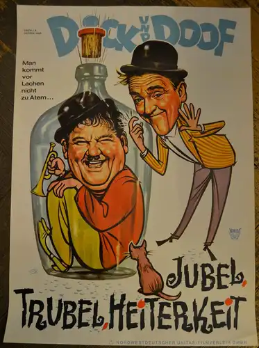 Bonné, Heinz (1911- 1996),, Dick und Doof - Jubel, Trubel, Heiterkeit. Filmplakat