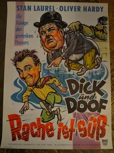 Bonné, Heinz (1911- 1996),, Dick und Doof - Rache ist süß. Filmplakat
