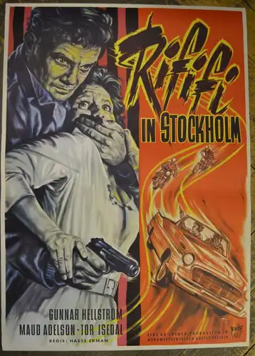Bonné, Heinz (1911- 1996),, Rififi in Stockholm. Filmplakat