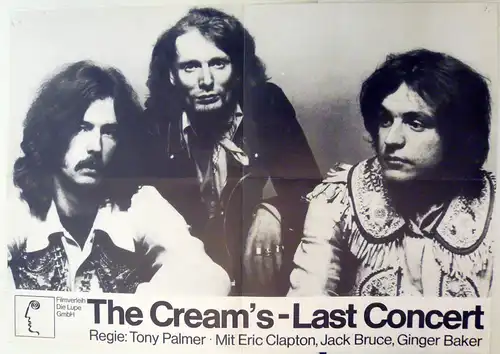 Original-Filmplakat,, Cream`s - Last Concert. Offset