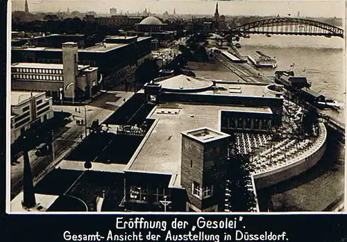 Düsseldorf - Eröffnung der "Gesolei". Gesamt-Ansicht der Ausstellung in Düsseldorf