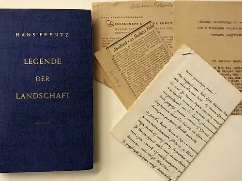 Frentz, Hans: Legende der Landschaft. Besinnliche Geschichten. 