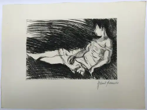 Krommer, Helmut (1891 Troppau - 1973 Boston/USA),, Ruhende Tänzerin. Radierung