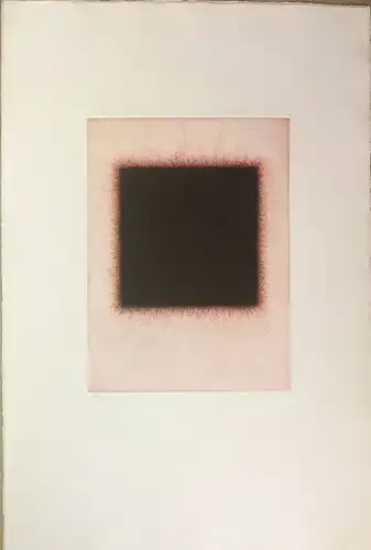 Berner, Bernd (1930 Bergedorf - 2002 Stuttgart),, Menschen ohne Waffen (Mappenwerk) 3 farbigen Radierungen, 1 Textblatt und 1 Blatt Impressum