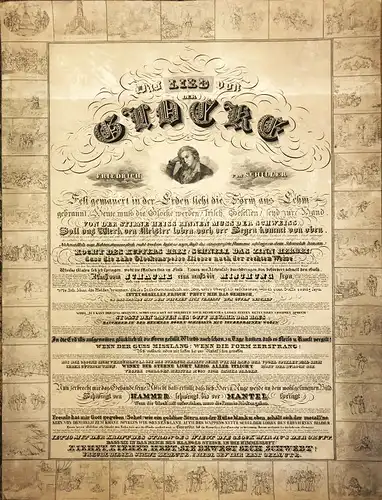 Retzsch, Friedrich August (1779 Dresden - 185 Oberlößnitz),, Das Lied von der Glocke von Friedrich Schiller. Radierung