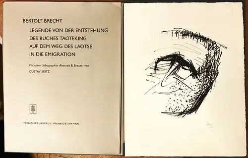 Brecht, Bertolt: Legende von der Entstehung des Buches Taoteking auf dem Weg des Laotse in die Emigration. [Edition de Beauclair 4. Portfolio Ausgaben mit Originalgraphik.. 
