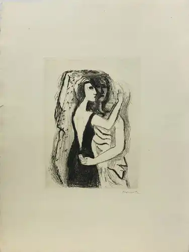 Roesch, Kurt (1905 Berlin - 1984 New Canaan, Connecticut, USA),, Mannequins. Radierung